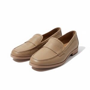 Vionic Sellah Pebbles Leather Loafers Slip On Tan Brown Women’s Sz 6.5 Comfort